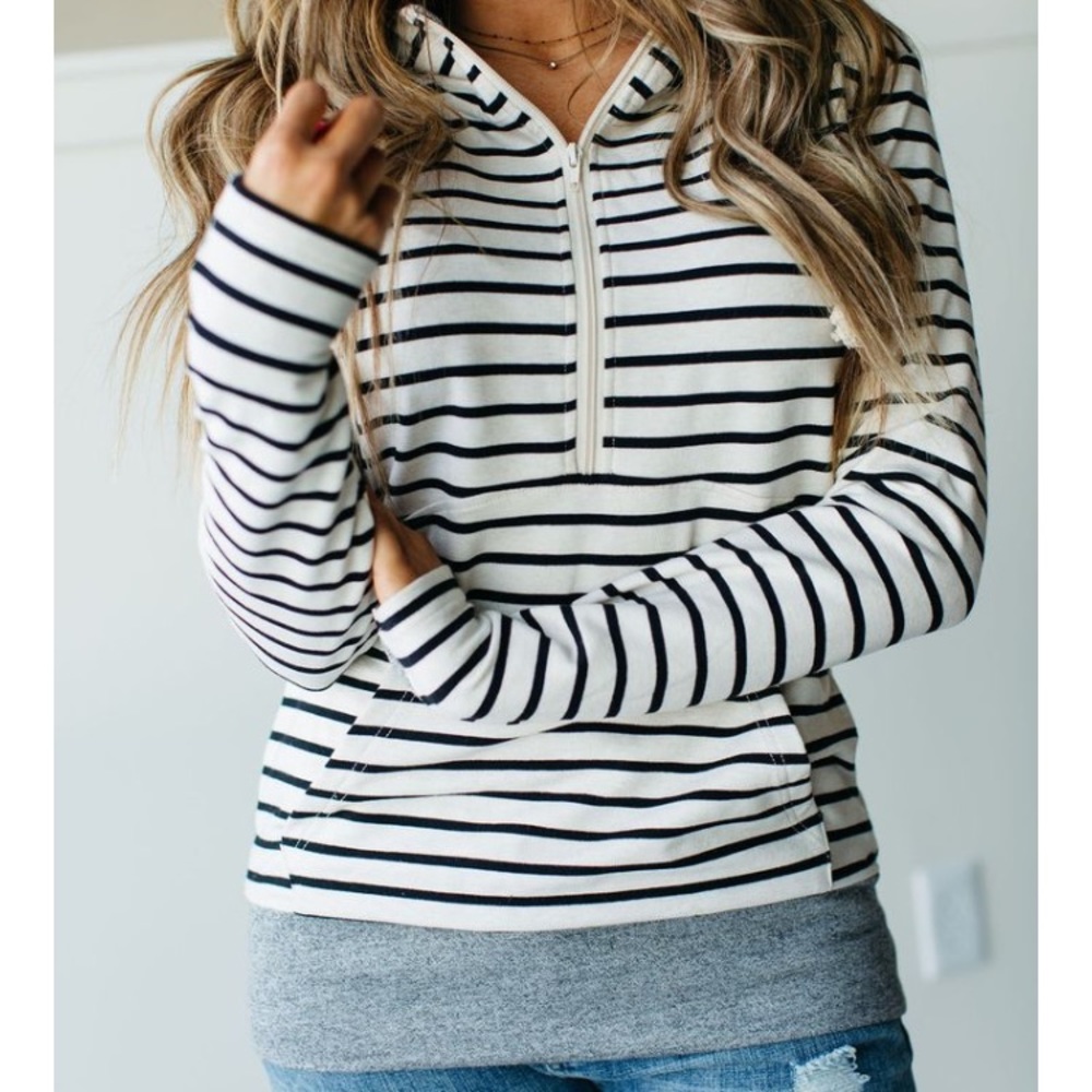 Ampersand Avenue Half Zip Hoodie